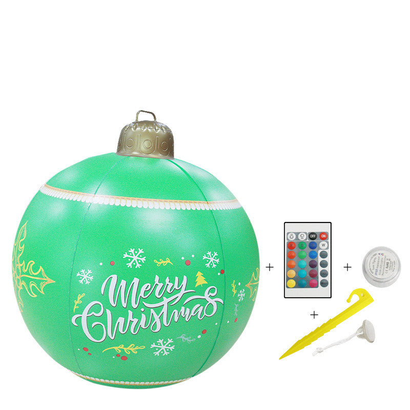 New Inflatable Christmas Ball Outdoor Decoration LED Light