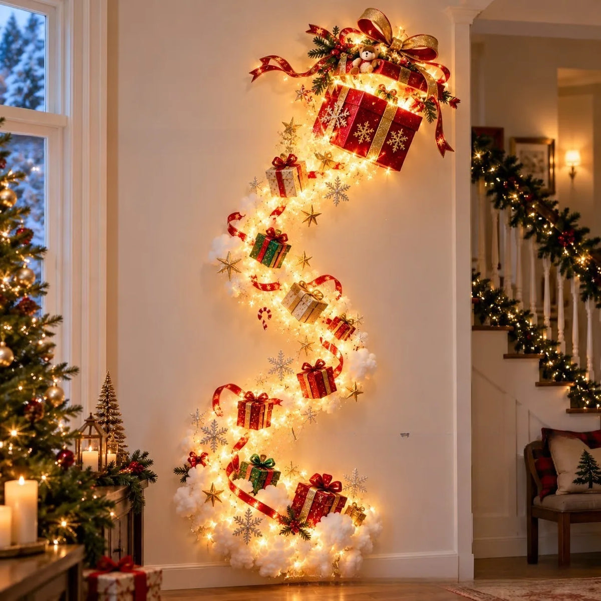 Christmas Magic Trail | 33.5-Inch Fabric Wall Decoration