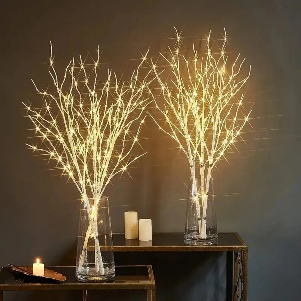 LED Birch Branch Lights | Battery Operated Fairy Lights for Home & Holiday Decor