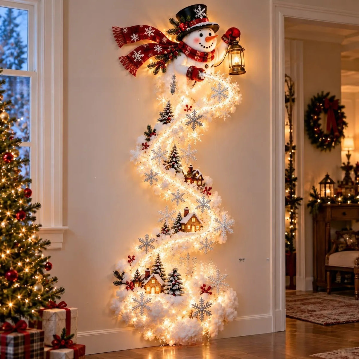 Christmas Magic Trail | 33.5-Inch Fabric Wall Decoration