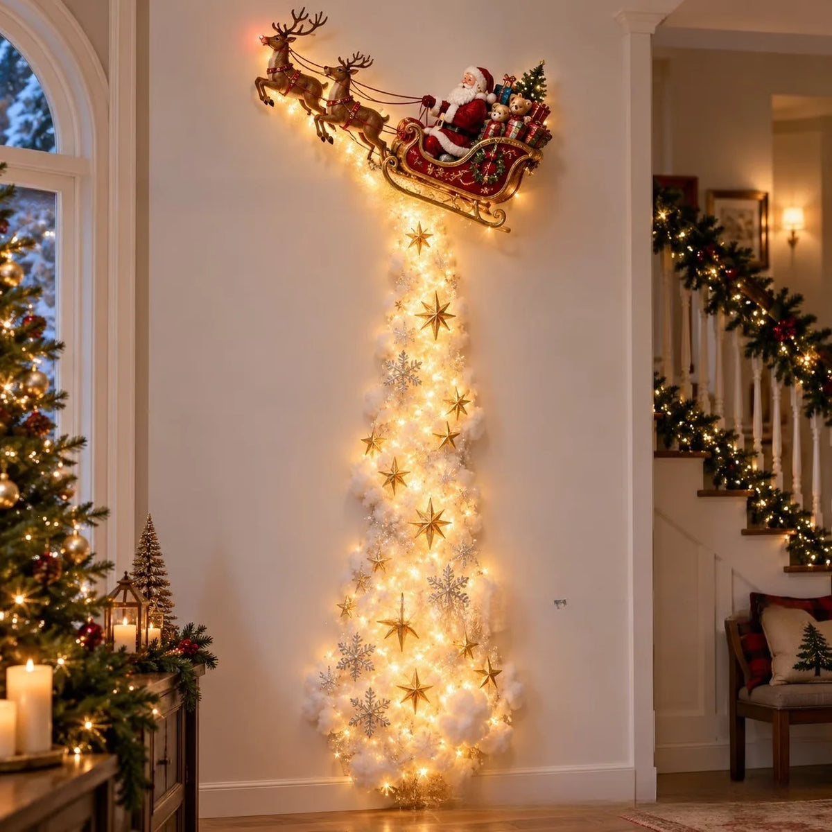 Christmas Magic Trail | 33.5-Inch Fabric Wall Decoration