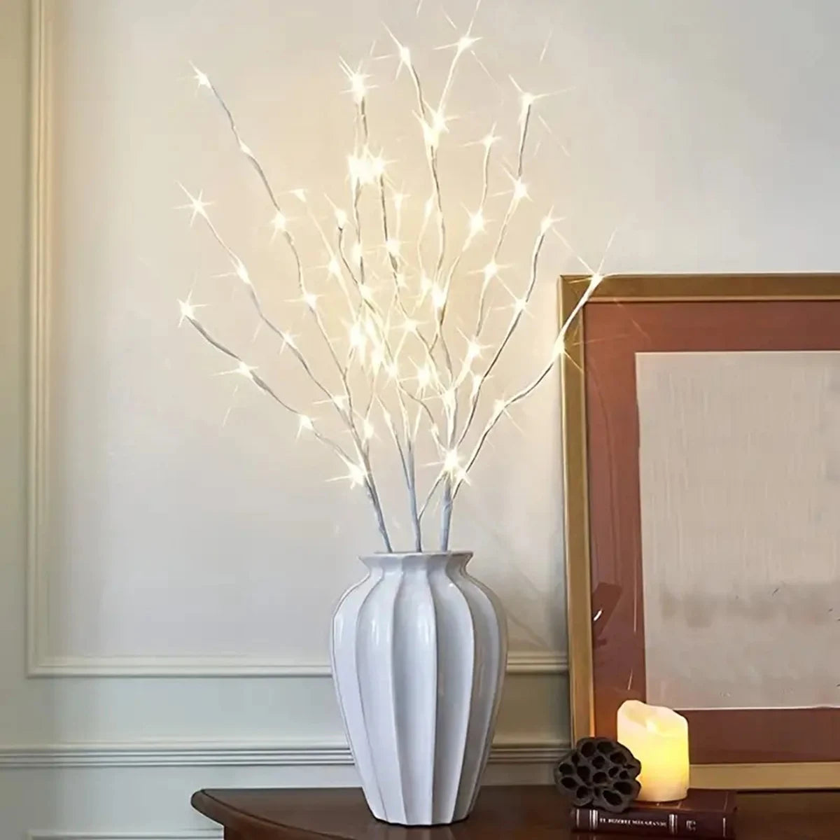 LED Birch Branch Lights | Battery Operated Fairy Lights for Home & Holiday Decor