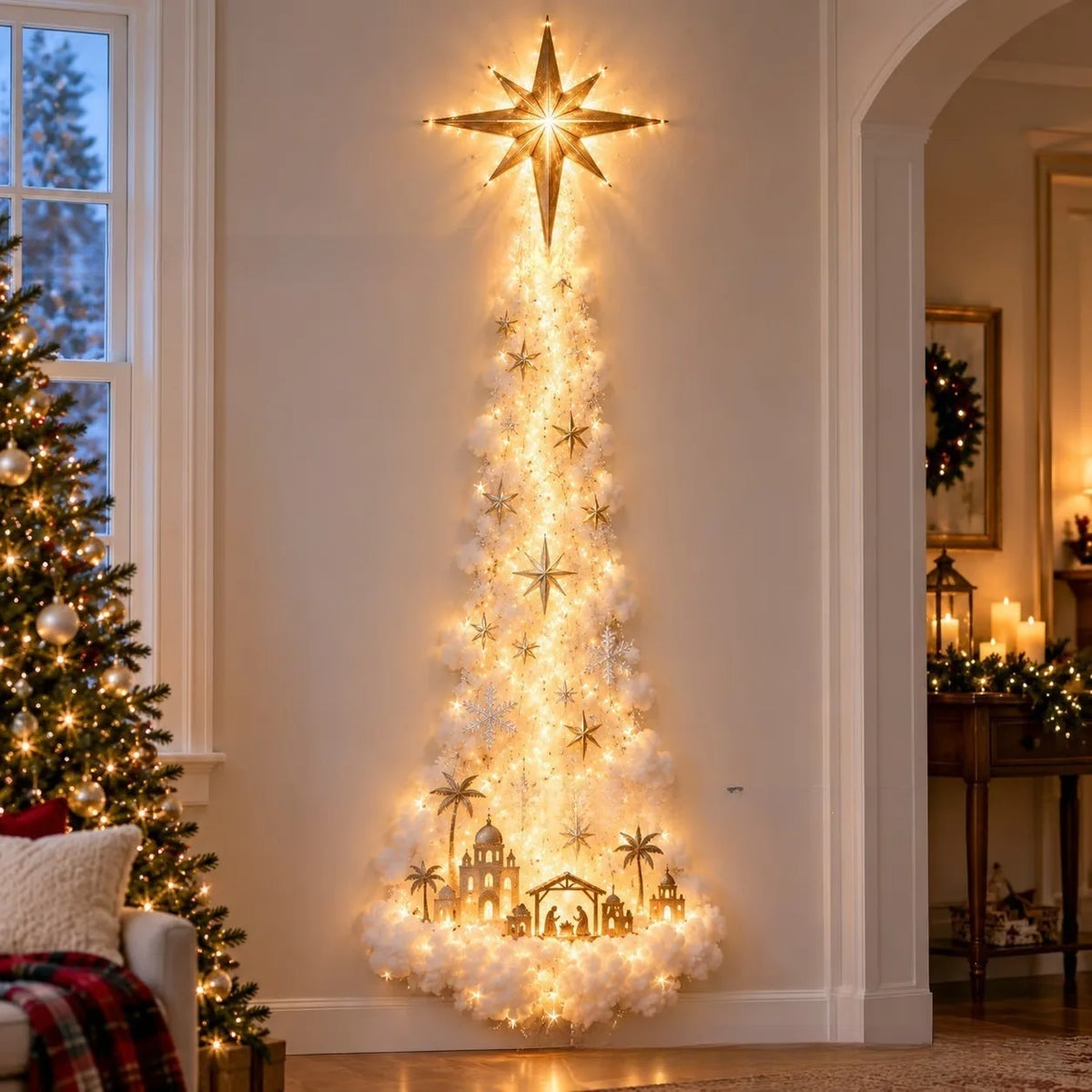 Christmas Magic Trail | 33.5-Inch Fabric Wall Decoration