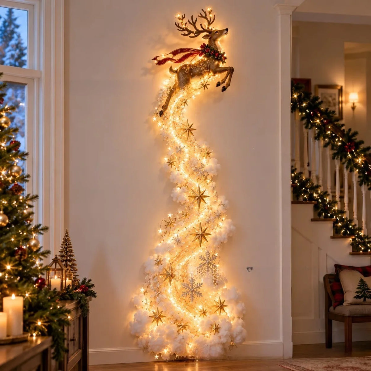 Christmas Magic Trail | 33.5-Inch Fabric Wall Decoration