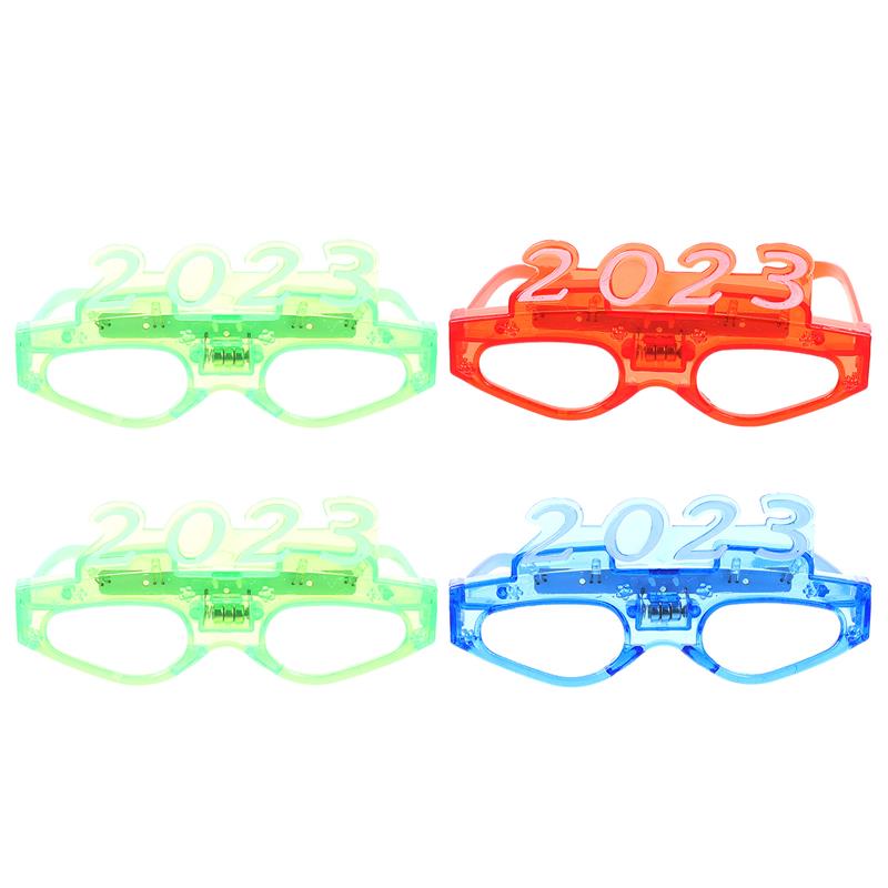 2023 Light-emitting Glasses Four Lights New Year LED