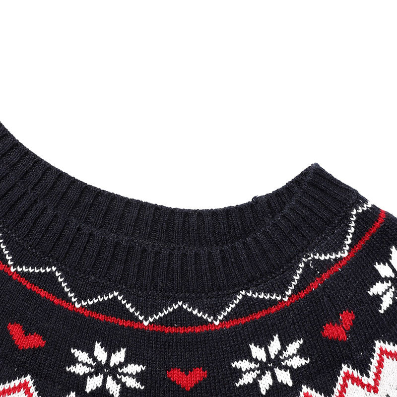 Christmas crew neck printed sweater