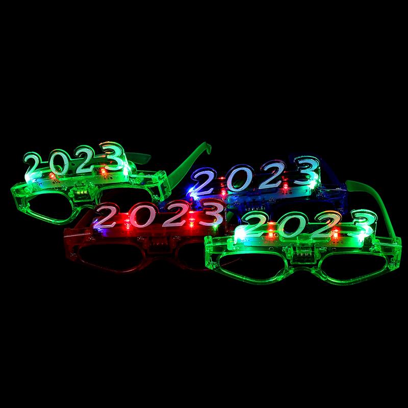 2023 Light-emitting Glasses Four Lights New Year LED