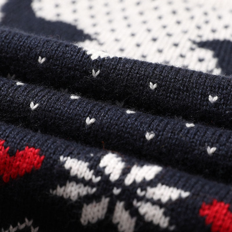 Christmas crew neck printed sweater